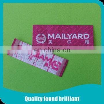 customized woven label for women clothing manufactory