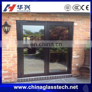 CCC certificate better ventilation clear glass aluminium alloy shop door