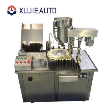 automatic mini glass vial bottle liquid filling and sealing machine