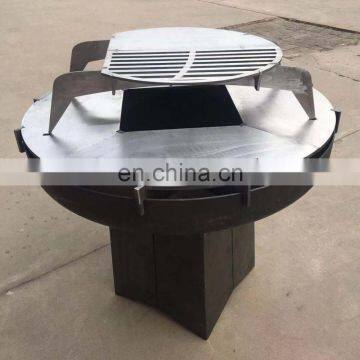 Garden Supplier Corten Steel Fire Pit With BBQ Grills