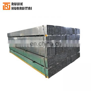 100x100 mm square steel tube galvanized rectangular pipe pre galvanized or hot dipped galvanized 40g/m2- 500g/m2