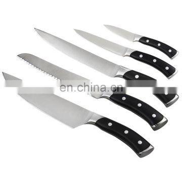 Matt Polish POM Black Handle Stainless Steel Kitchen Knife