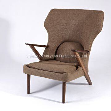 Imported solid america walnut leisure chair