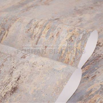 Opaque Waterproof High Gloss Marble Pattern PVC Vinyl Film for Wrapping Aluminum Profile Skirting photo-3