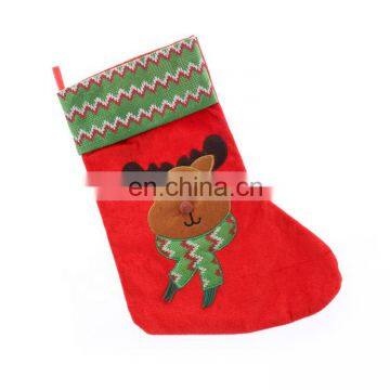 Promotion Factory Price Deer Pattern Bulk Christmas Stockings for Kids photo-3