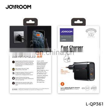 JOYROOM 36W 3Amp QC 3.0 USB Wall Travel Charger Adapter Fast PD Mobile Phone Charger photo-7