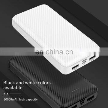 20000mah Power Bank ABS Case Custom Logo With Usb Type-c Micro Port Hot Sale Powerbank