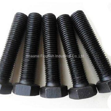 CARBON STEEL HEX HEAD BOLT DIN933 / ISO 4017 WITH BLACK FINISH photo-2