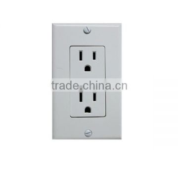 Decora Duplex receptacle , 15A ,125V , UL&CUL requirements