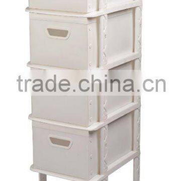 plastic fodable cabinet with 5 drawers