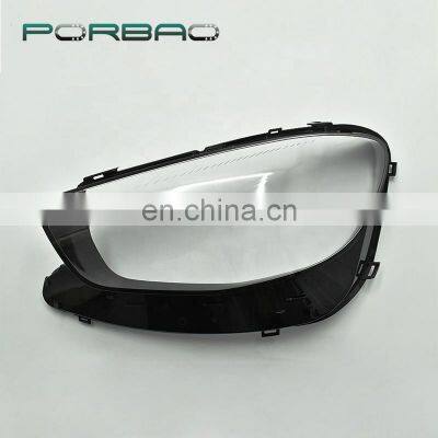 E-CLASS New Style Black Border Transparent Headlight Lens Cover for W213 E260 E300 20-22 Year photo-2