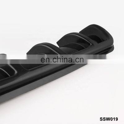 Universal Black Car Rear Bumper Body Kit Shark Chin Spoiler Lip Diffuser Trim Cover AF-ZLB04C67 photo-5