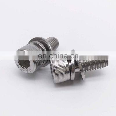 Iron And Steel Screws Bolts Nuts Washers Standard Fasteners Combination Socket Head Cap Screw With Washer