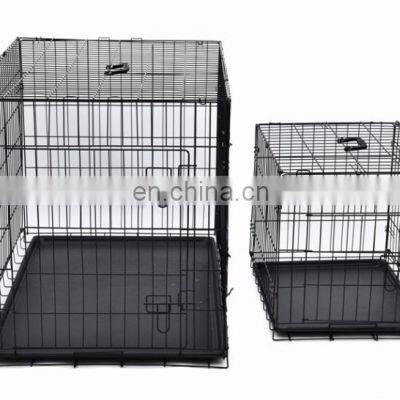 Wholesale Black Metal Pet Dog Crate Durable Outdoor Large Folding Pet Dog Cage photo-5