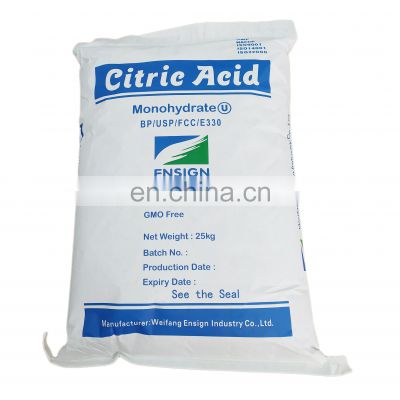 hot sale citric acid monohydrate ensign brand