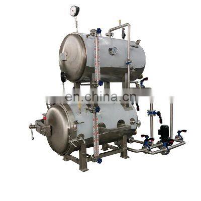 bottle milk beverage rotatory autoclave sterilizer machine