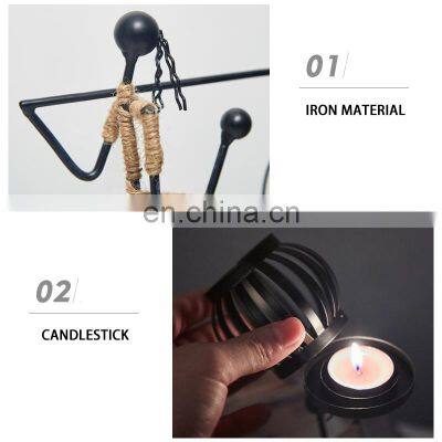 European Restaurant Dining Table Candle Holder Music Bar Decoration Small Ornaments