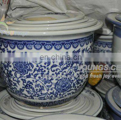 Chinese Small and Big Size Ceramic Planter Flower Pots for Indoor and Garden photo-4