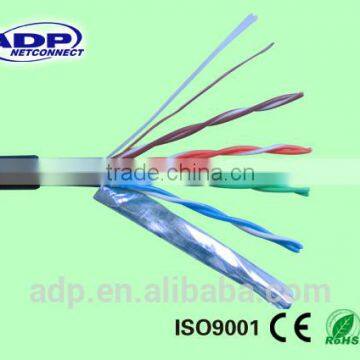 UTP/FTP CAT5e cable PVC+PE double jacket