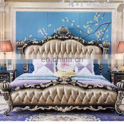 Master Bedroom Luxury Wooden Bed Furniture camas bed sets