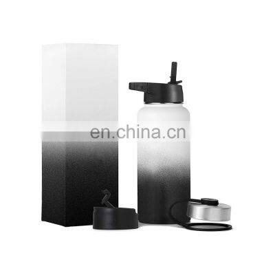 Christmas Gifts Custom Pattern Thermos Water Airless Beer Bottle for Travel Metal Customized Steel Stainless Logo Time Eco