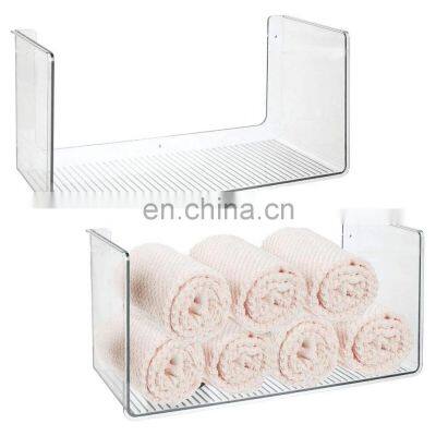 Acrylic Wall Mount Towel Organizer Shelf for Kitchen, Bathroom,Bedroom