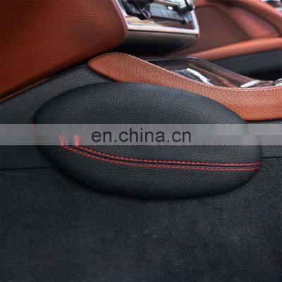 Car Foot Support Pillow Leg Support Car Seat Cushion Leather Leg Cushion Knee Pad Thigh Support Pillow Car Interior Accessories