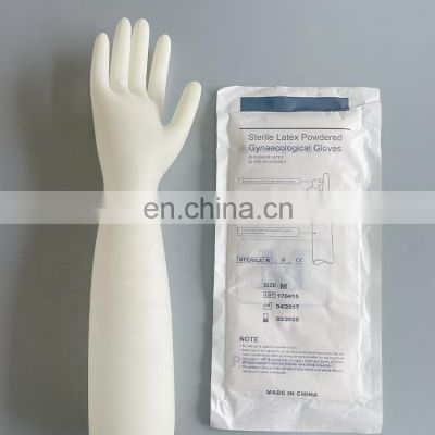 Disposable Long Sleeve Latex Gynecological Gynaecological luvas