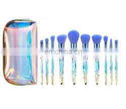 2022 New Arrival Hot Selling Makeup Foundation Brush Set Crystal Eyelash Brushes Makeup Brushes Set Accept Private Label