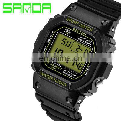 Sanda 329 Men's Sports Chronograph Calendar Fashionable Watch Waterproof Cheap Digital Watches For Mens