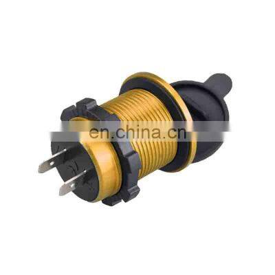 Car and Motorcycle Dual Usb Modified Car Charger Aluminum Alloy Car Mobile Phone Fast Charger With USB Socket