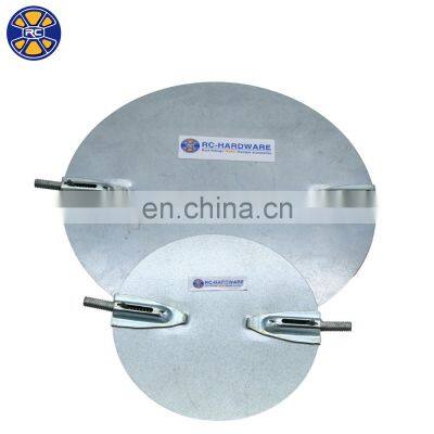 HVAC Mounted Steel Manual Round Adjustable Air Duct Butterfly Control Damper Blades With Aluminum Rod photo-4