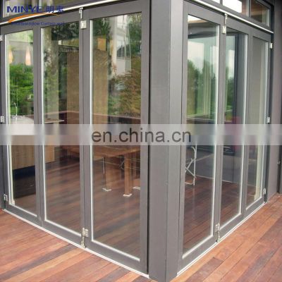 interior partition wall door/Plastic steel bifold doors/PVC folding door