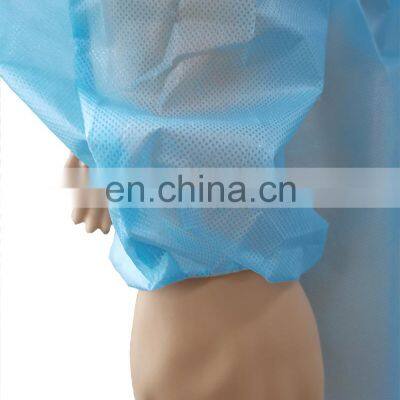 Disposable Medical Non Woven pp pe Isolation Gown photo-4
