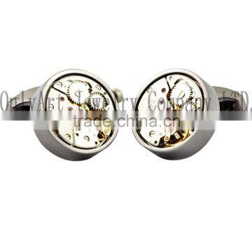 wholesale  make custom watch mechanical movement, watche movement cufflinks for men