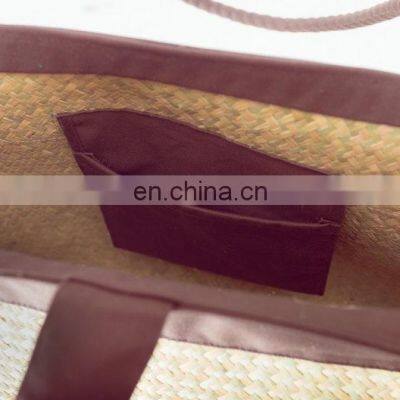 100% Eco-friendly Seagrass Handbag Handwoven Straw Woven Tote Bag High Quality Wholesale photo-3