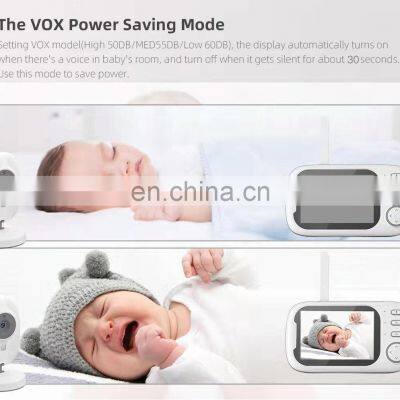 New VB603 Pro 720p Baby Monitor With Camera Wireless 3.5inch 2.4G Two Way Talk Baby Phone Cry Sound Temp Detection Baby Monitor photo-4