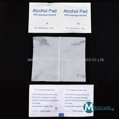 Alcohol Pad Swab 65*56mm 70% Isopropyl Alcohol Swab Alcohol Pads Alcohol Prep Pads