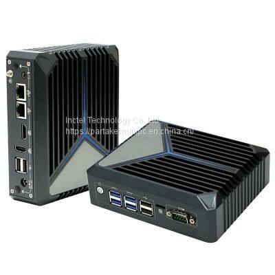 Fanless Mini PC 12th Gen Celeron J6412 2 LAN 8 USB 2 HD DDR4 3200MHz Industrial PC for Medical photo-3