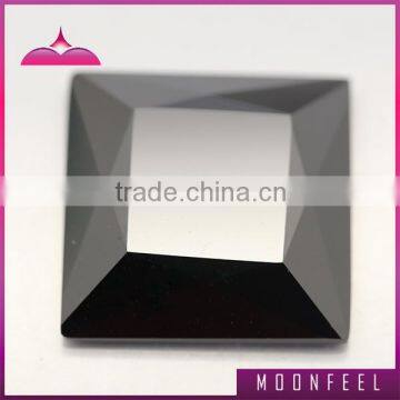 high quality black square shaped zirconia diamond