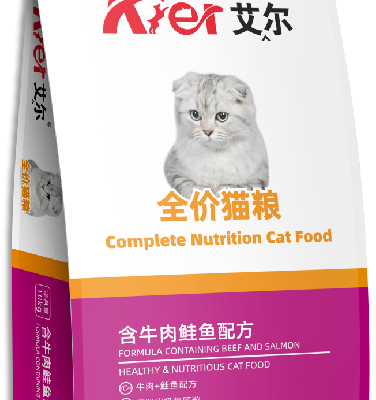 Complete nutrition cat food（Formula containing beef and salmon）