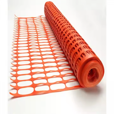 1*50M Orange Safety Barrier Mesh Plastic Safety Fence Nets For Construction Site Safety