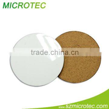 Hot sell Sublimation Blank MDF cork coaster