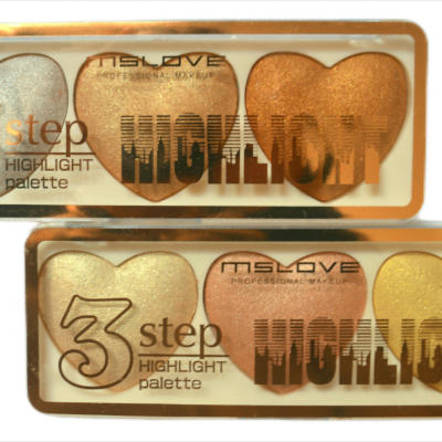 Factory Customization 3 Color Heart Shape Makeup Marker Highlighter Cute Baked Glow Glitter Pelette Makeup Highlighter Powder photo-5