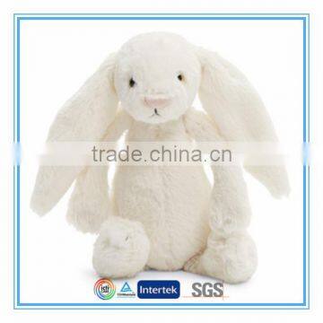 White stuffed plush bunny toy