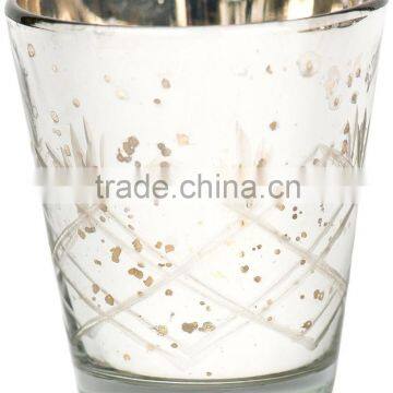 Silver Candle Holder ,antique Glass T-light Votive Holder Manufacture photo-2