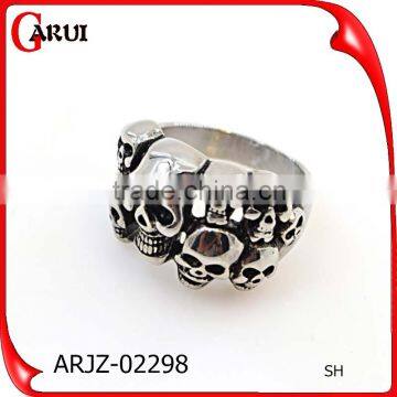 skull stainless steel fashion gothic rings jewelry for men