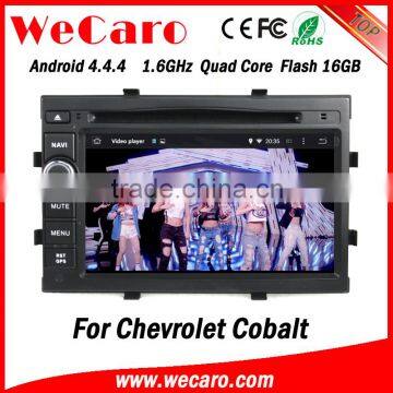 Wecaro WC-WC7049 7" Android 4.4.4 car stereo 1024 * 600 gps navigation forchevrolet cobalt radio gps playstore