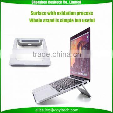 Metal racks book laptop stand holder for macbook desk top use