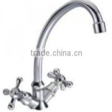 double cross handle kitchen mixer